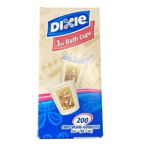 NOS New 2006 Vintage Dixie 3 oz Bath Cups Doggie‎ Dogs Puppy Bathroom 200 Cups